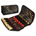 POUCH CAMO 12 BORE 3/CATRIDGES/BLACK