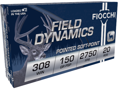 FIOCCHI FIELD DYNAMICS 308 WIN 150GR SOFT POINT