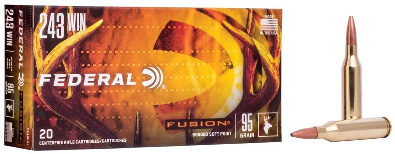 FEDERAL FUSION 243 WIN 95GR SOFT POINT
