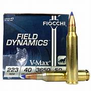 FIOCCHI FIELD DYNAMICS 223 REM 40GR V-MAX