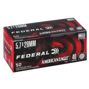 FEDERAL AMERICAN EAGLE 5.7x28MM AMMO 40GR FMJ